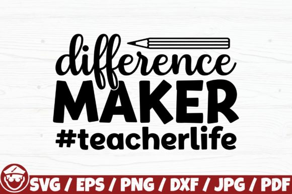 Difference Maker, Teacher Life Embroidery Design Review