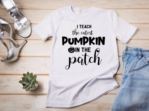 Fall Teacher Shirts, Halloween Teacher Graphic for Crafts and Merch