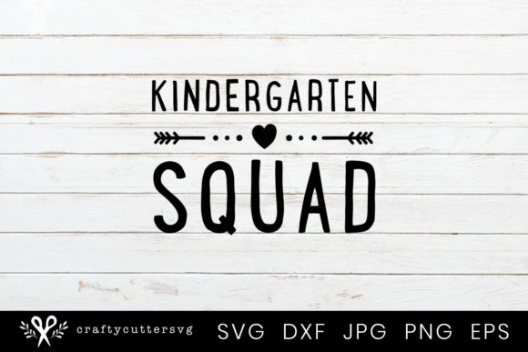 Kindergarten Squad Arrow Clipart: A Vibrant Graphic for Crafts and Creative Projects
