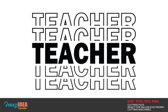 Teacher Overlay Text Style: A Versatile Graphic Design Asset for Crafts