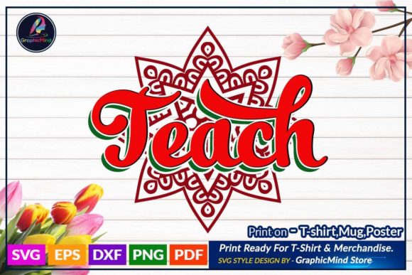 Teacher T Shirt Design SVG File for Crafts and Graphics