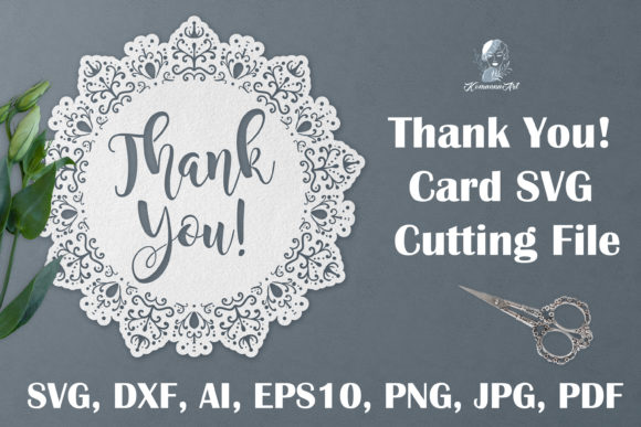 Thank You Paper Cut SVG: A Versatile Graphic Design Asset for Crafts and Branding