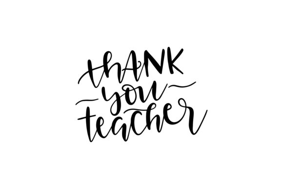 Thank You Teacher Graphics for Crafts & Marketing Projects