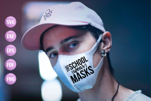 This School Wear Masks SVG: A Versatile Graphic for Crafts and Branding